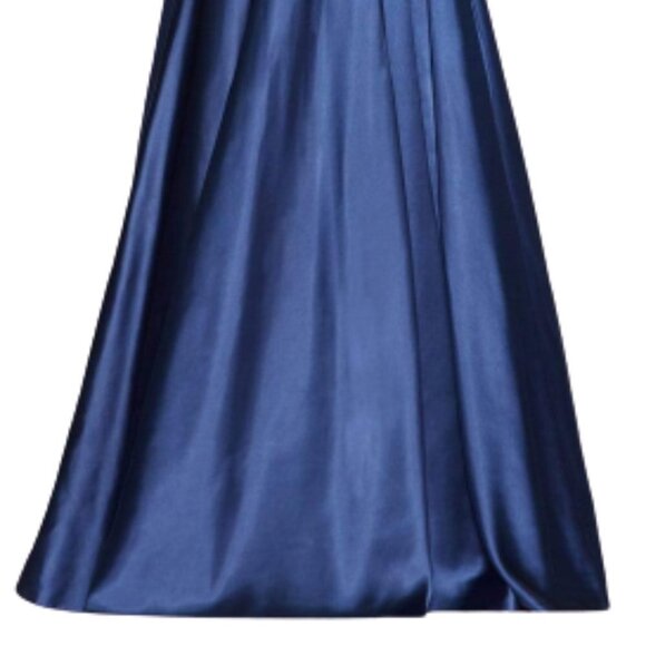 NWT Faviana S10429 Polyester Prom Dress Blue Size 6 - Picture 6 of 10